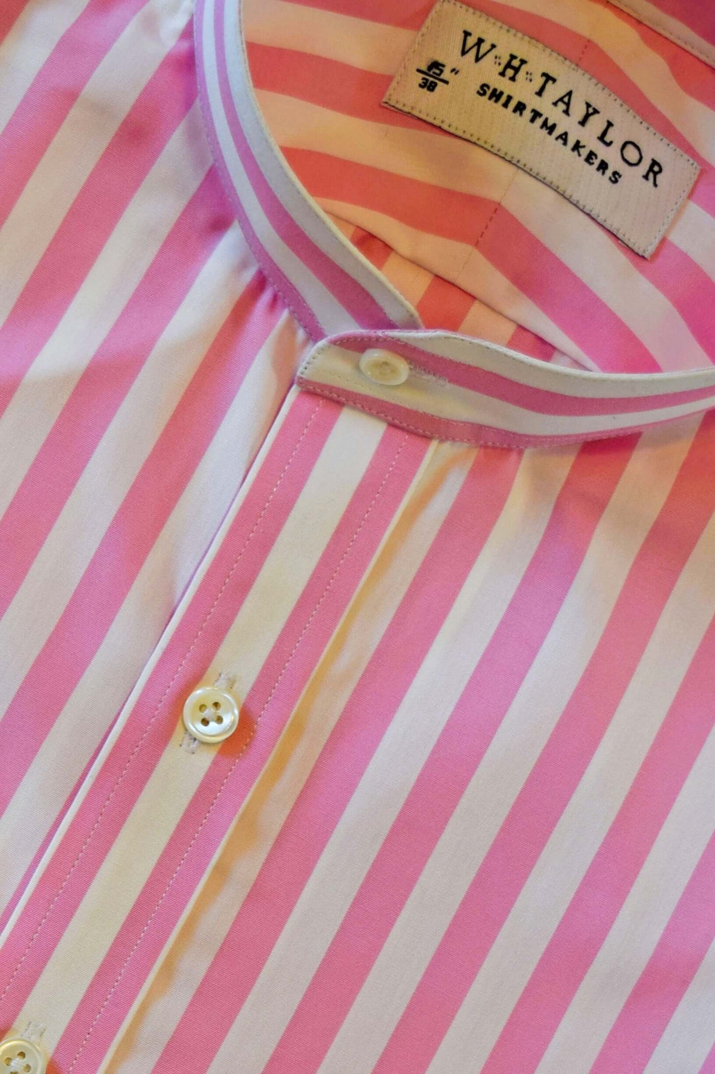 ブルー ブッチャー ストライプ ポプリン メンズ ビスポーク シャツ