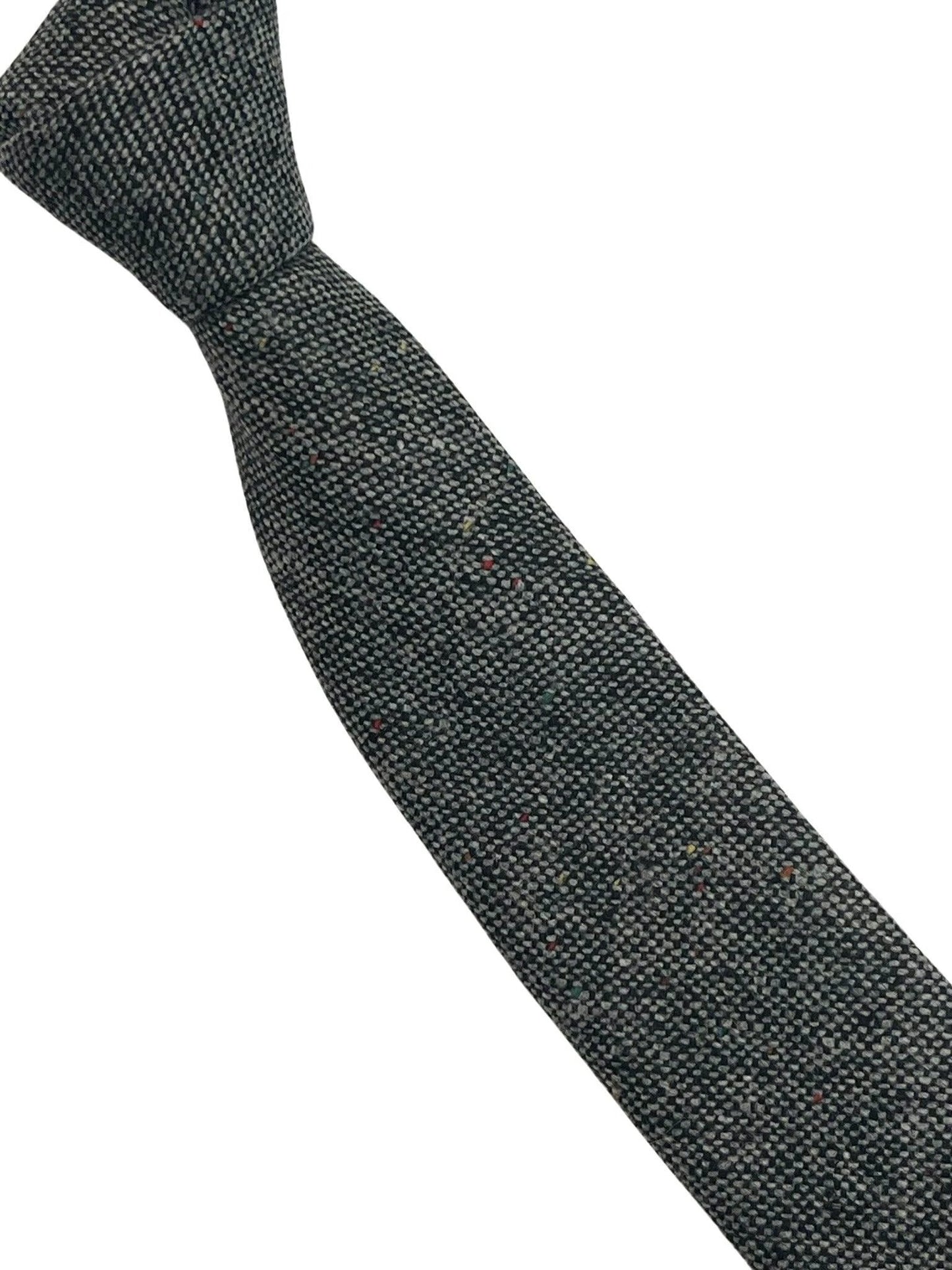 dark grey speckled tie by Frederick Thomas Handmade Mens Ties