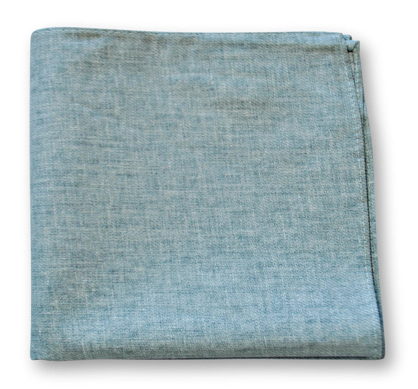 Sage Green Pocket Square - Handmade 100 Percent Linen For Subtle Confident Colour Across Occasions by Frederick Thomas Handmade Mens Ties
