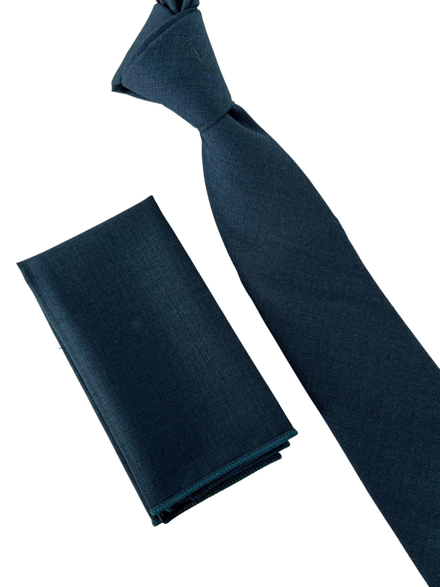 dark navy blue bamboo tie by Frederick Thomas Handmade Mens Ties