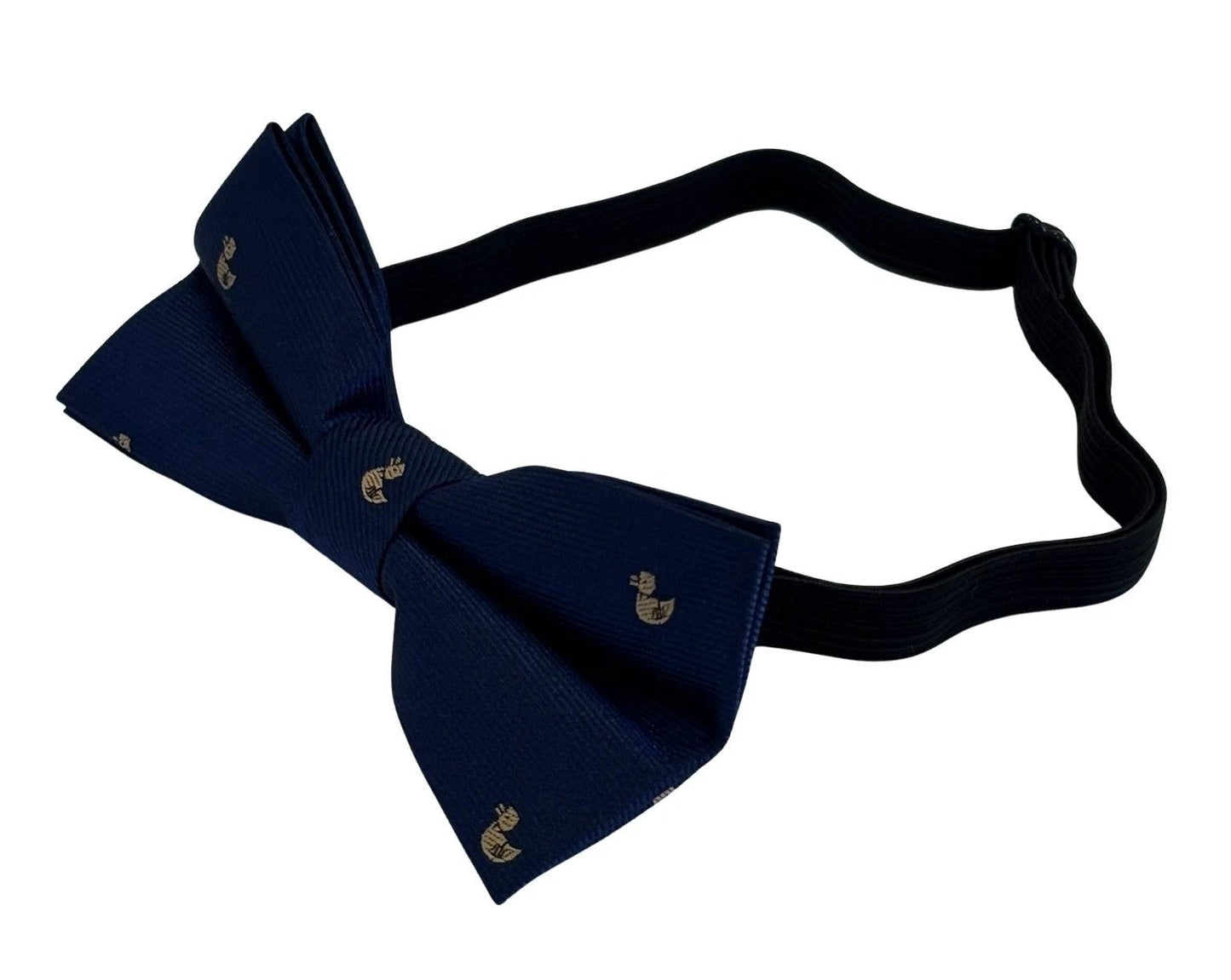 Children's Navy Dark Blue Bow Tie With Cute Duck Print - Playful Finishing Touch For Weddings And Christenings by Frederick Thomas Handmade Mens Ties