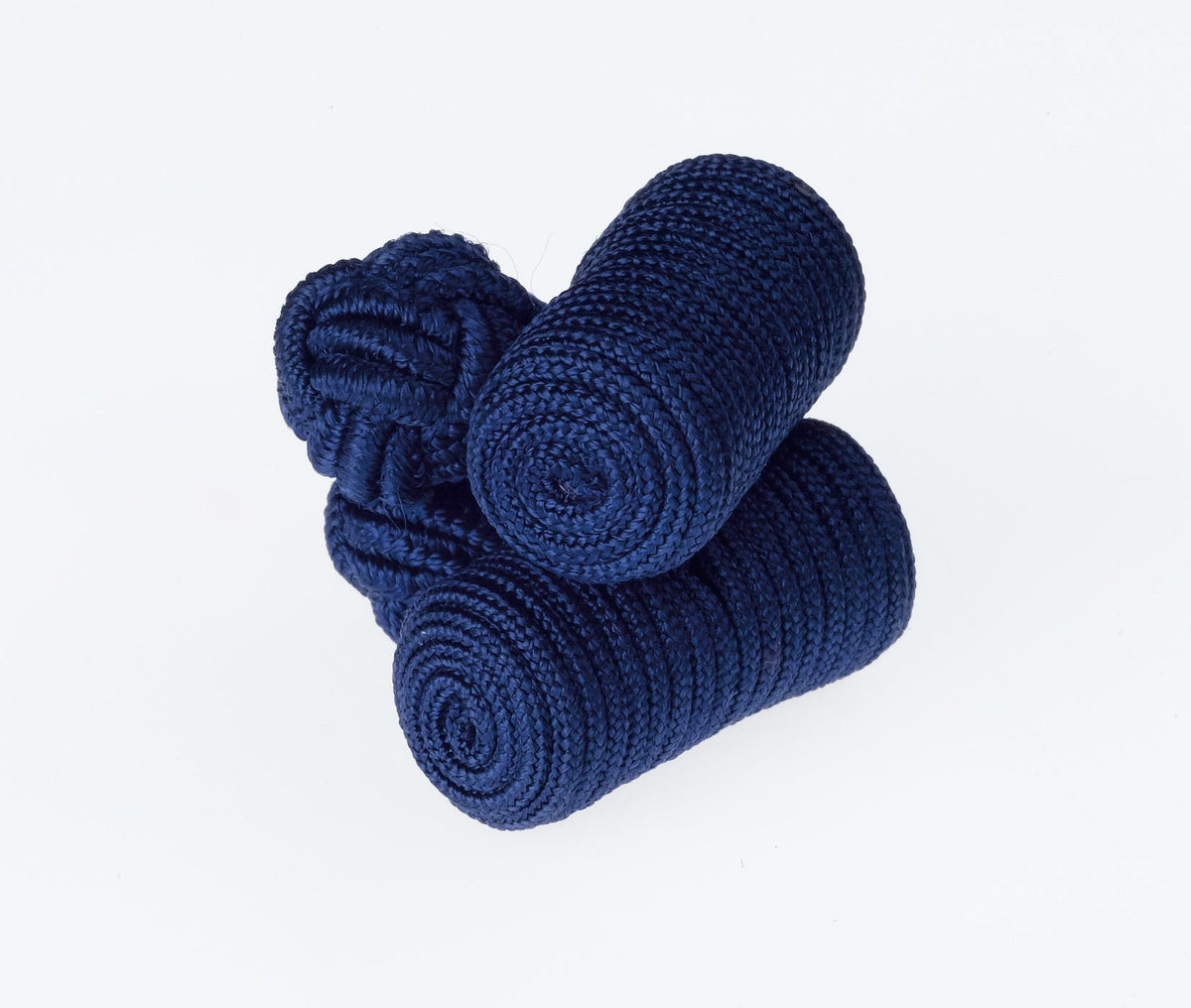 Sapphire Barrels Cufflinks Navy Blue Formal Accessories For Men by Ringhart Shirting Fabrics