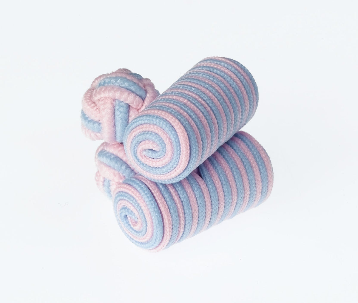 Pink And Sky Blue Barrels Cufflinks By Ringhart Shirting Fabrics by Ringhart Shirting Fabrics