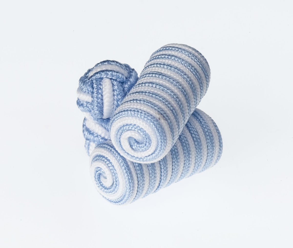 B35 Sky White Barrels Cufflinks Ringhart Shirting Fabrics by Ringhart Shirting Fabrics