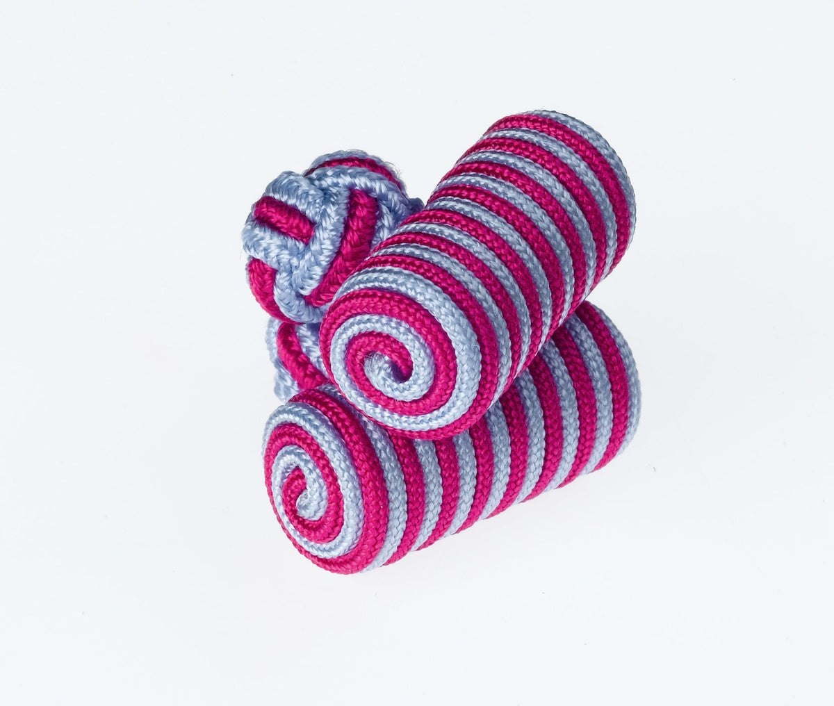 Sky Blue and Magenta Barrel Cufflinks by Ringhart Shirting Fabrics by Ringhart Shirting Fabrics