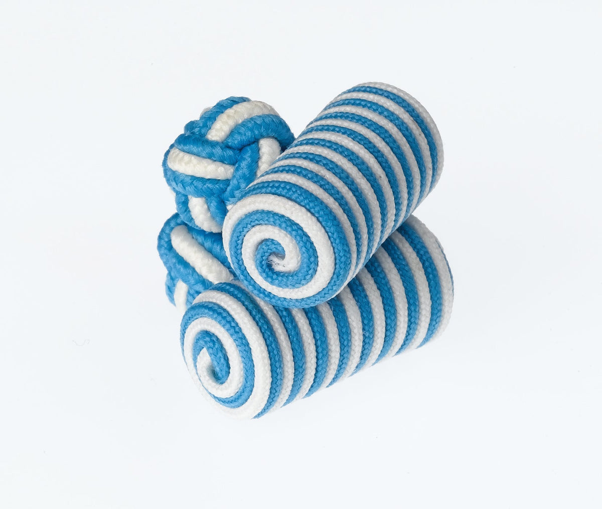Turquoise and Cream Barrel Cufflinks Ringhart Shirting Fabrics by Ringhart Shirting Fabrics
