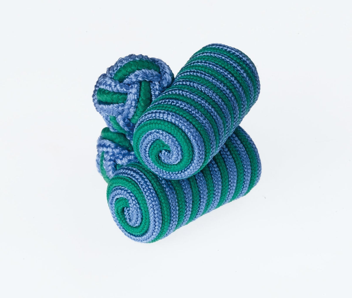 Blue and Green Barrel Cufflinks by Ringhart Shirting Fabrics by Ringhart Shirting Fabrics