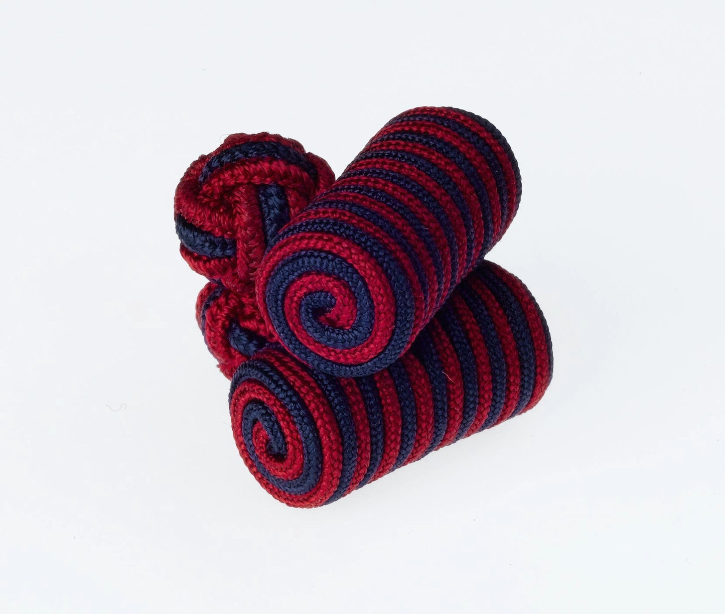 B52 Red And Navy Barrel Cufflinks By Ringhart Shirting Fabrics by Ringhart Shirting Fabrics