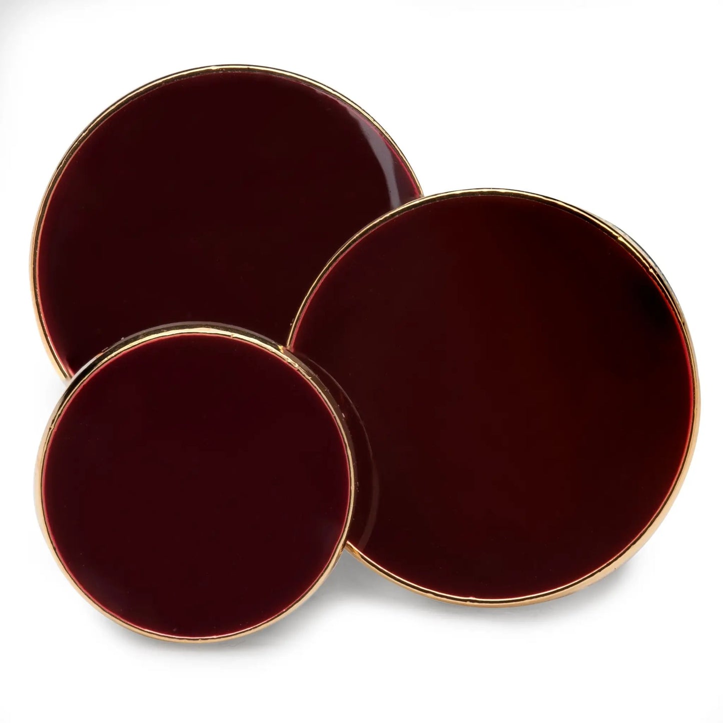 Plain Red Enamel Blazer Button by Benson & Clegg
