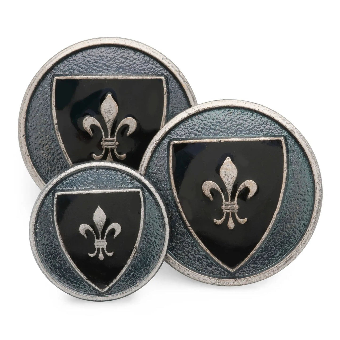 Heraldic Shield (Blue Enamel) Blazer Button Set by Benson & Clegg