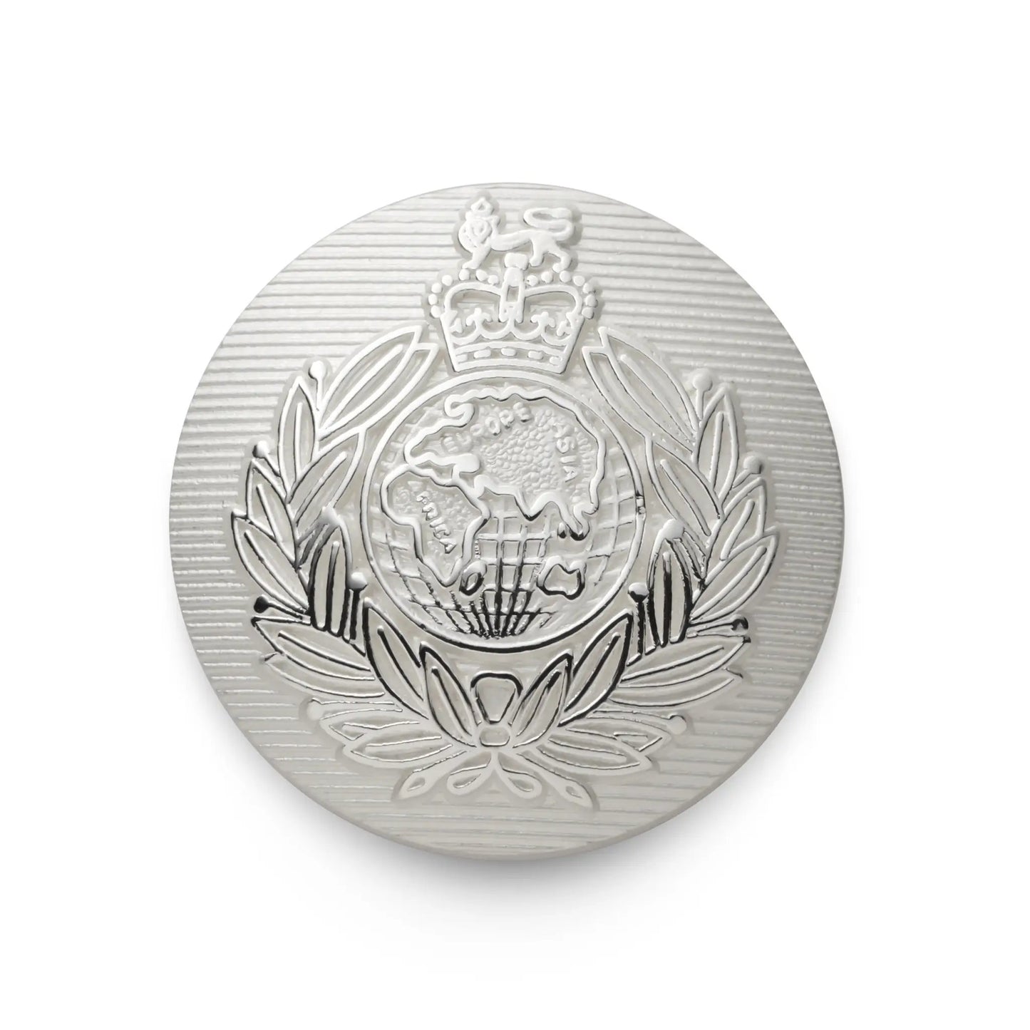 Royal Marines Blazer Button In Silver by Benson & Clegg