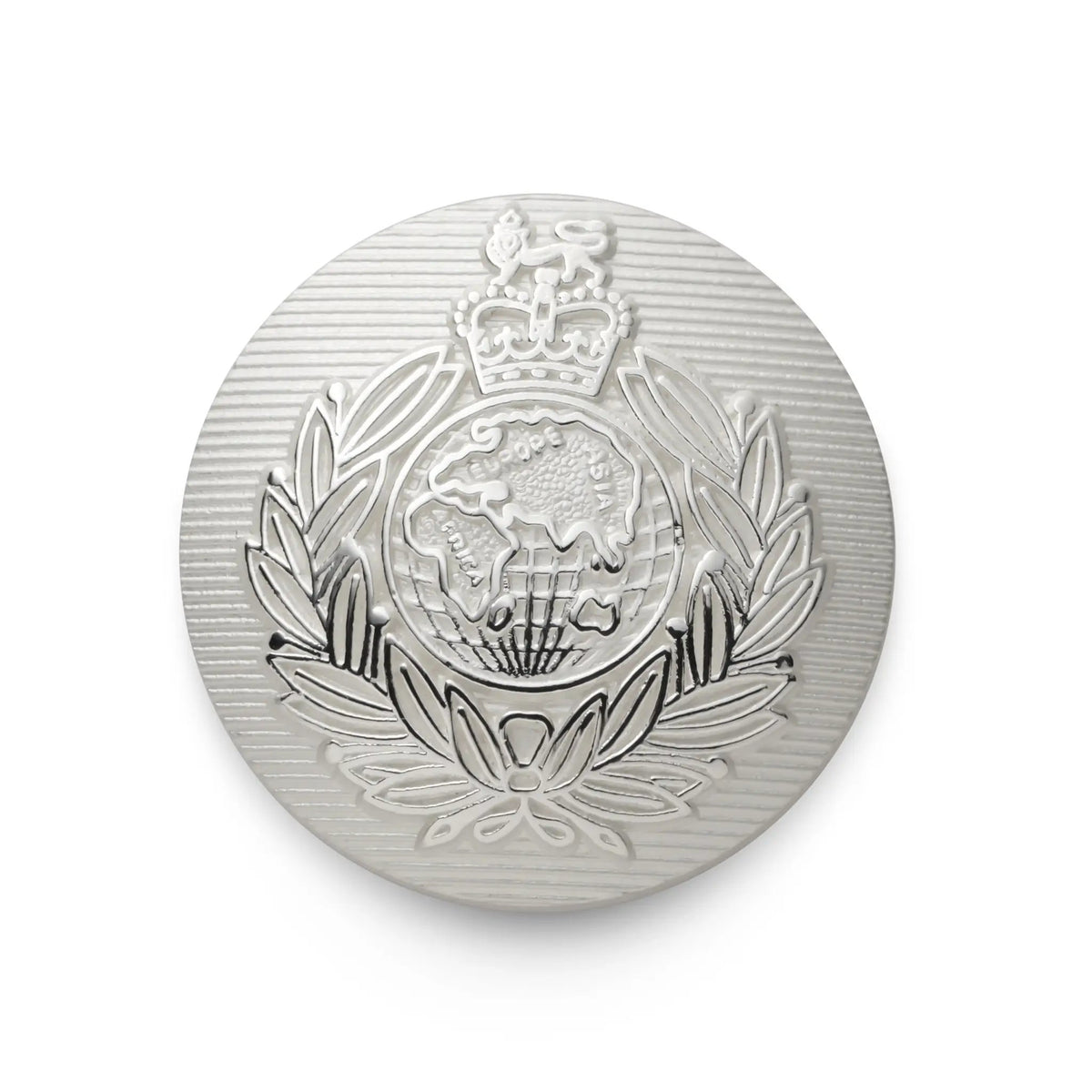 Royal Marines Blazer Button Set In Silver by Benson & Clegg