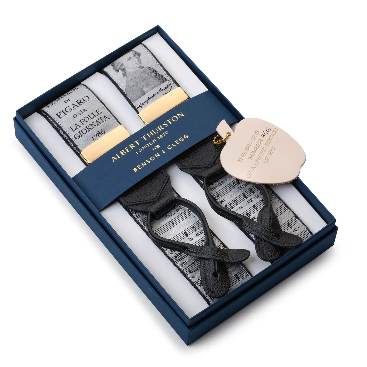 Mozart Limited Edition Luxury Braces by Benson & Clegg