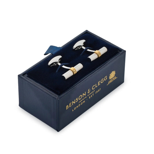 Regent Bar Cufflinks by Benson & Clegg