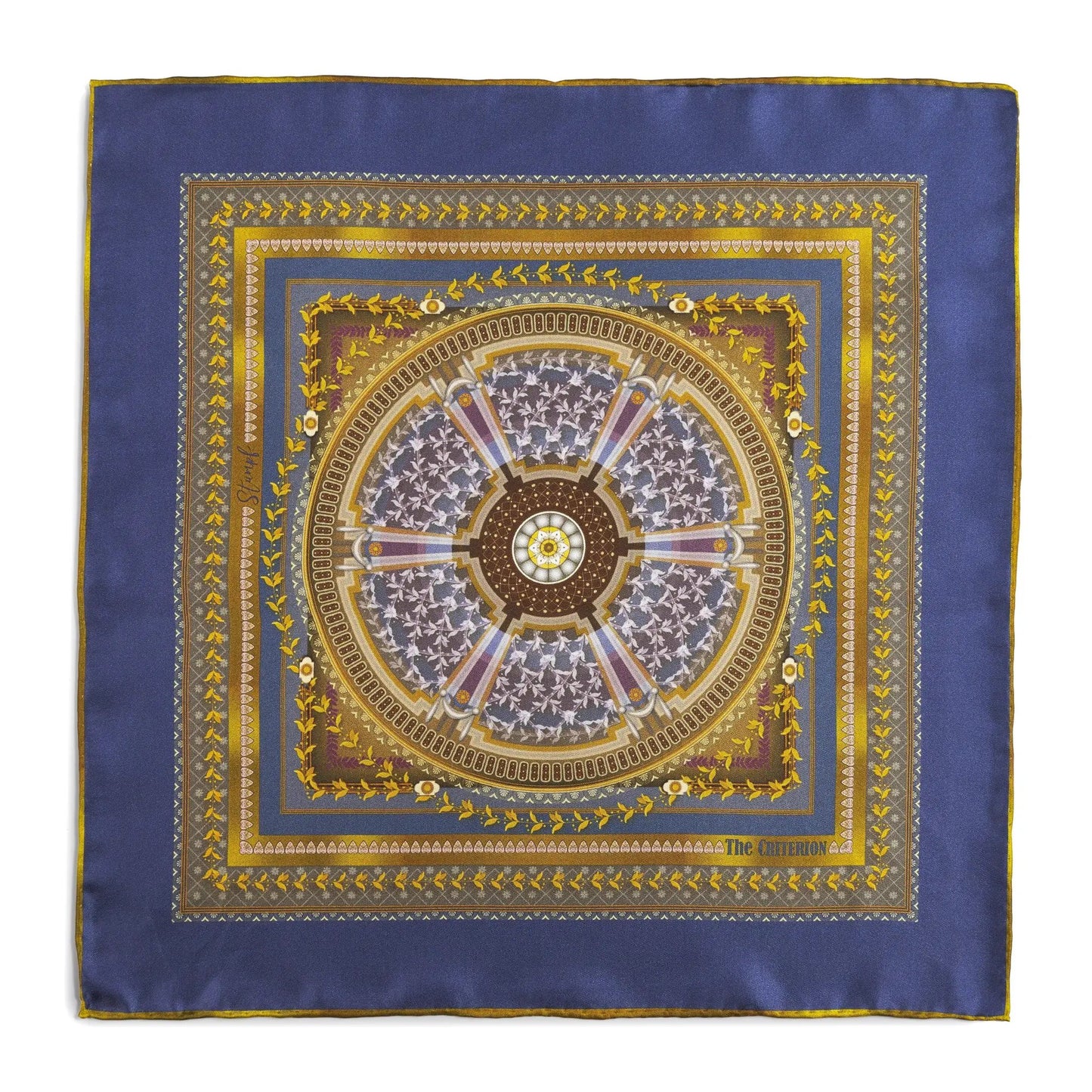 Criterion Theatre Blue Pocket Square by Benson & Clegg