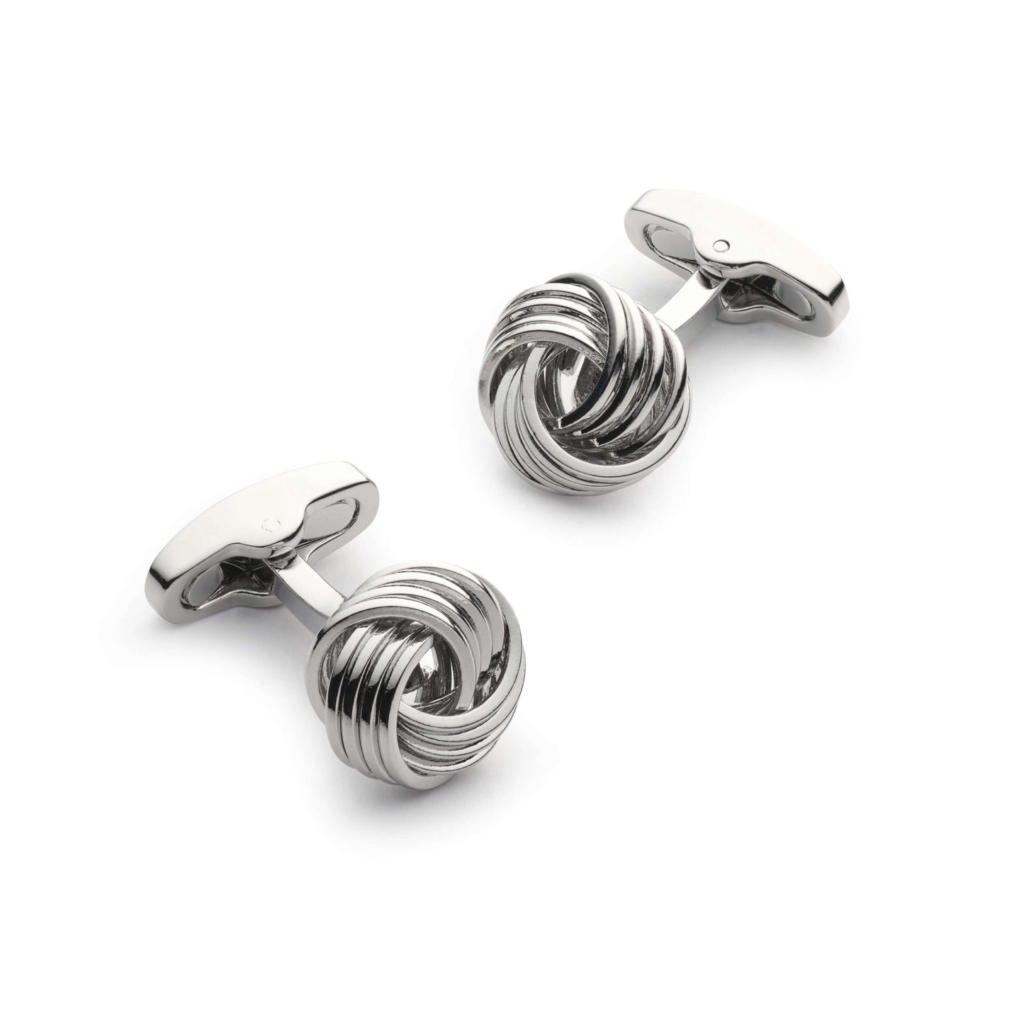 Knot Cufflinks In Silver
