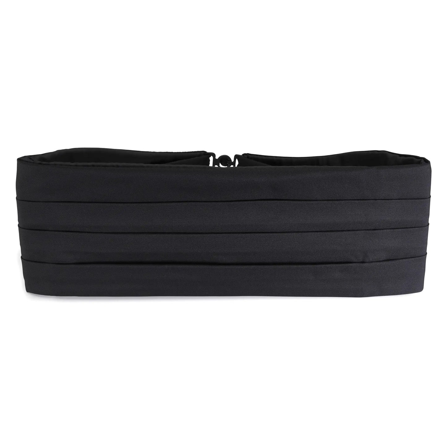 Black Barathea Silk Cummerbund by Benson & Clegg