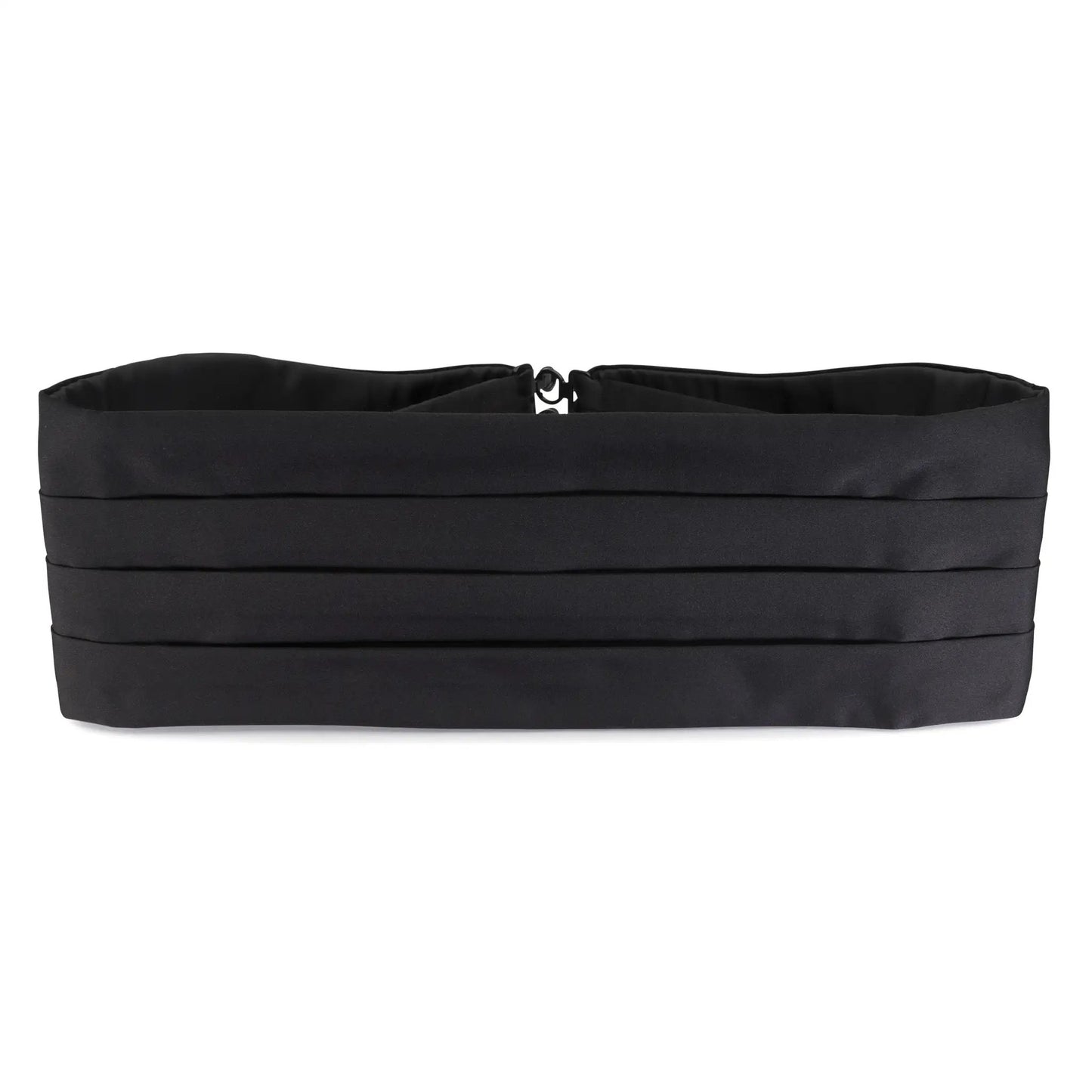 Black Satin Silk Cummerbund by Benson & Clegg