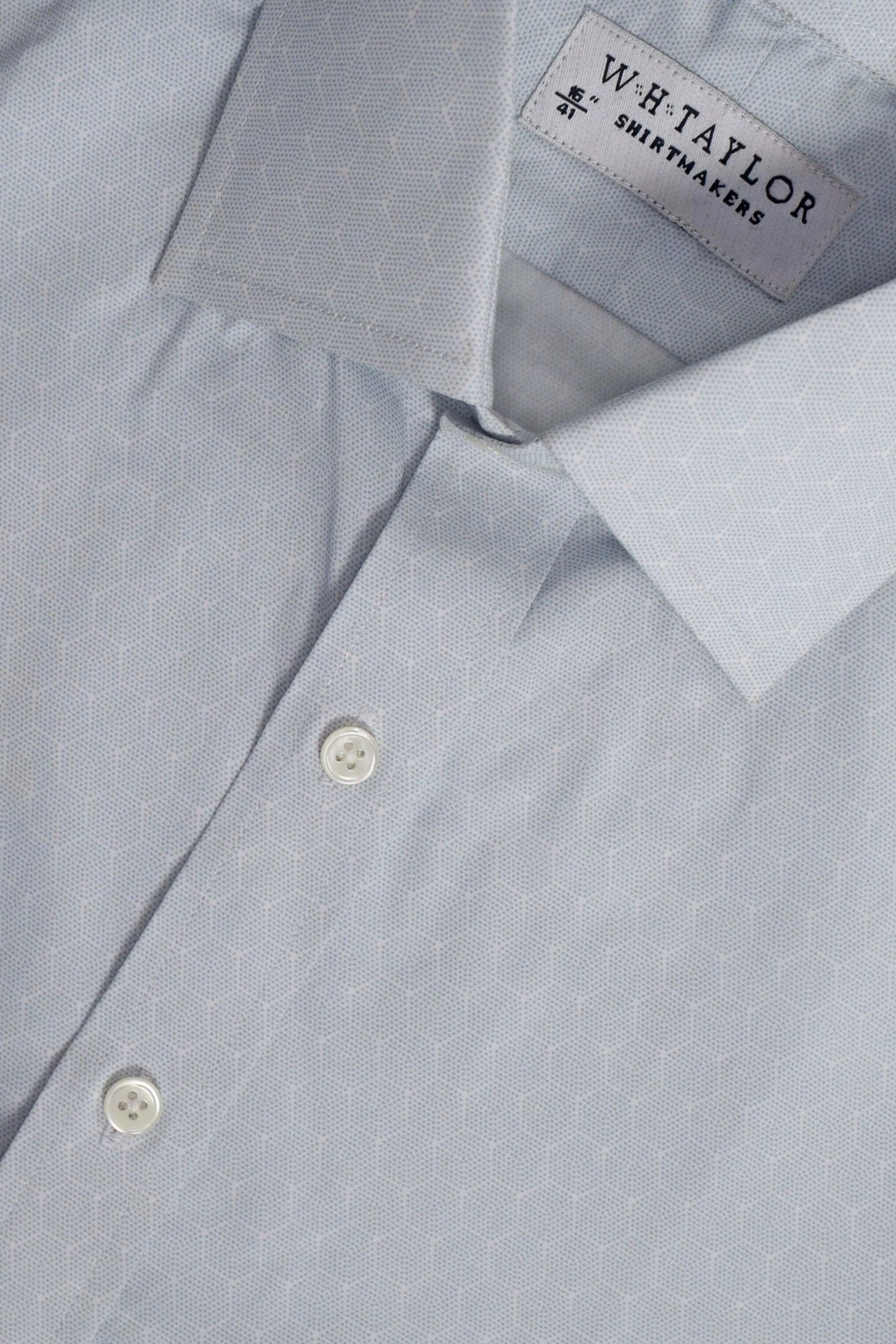 Blue Beehive Pattern Men's Bespoke Shirt - Tailored To Your Exact Measurements For Distinctive Subtle Elegance by whtshirtmakers.com