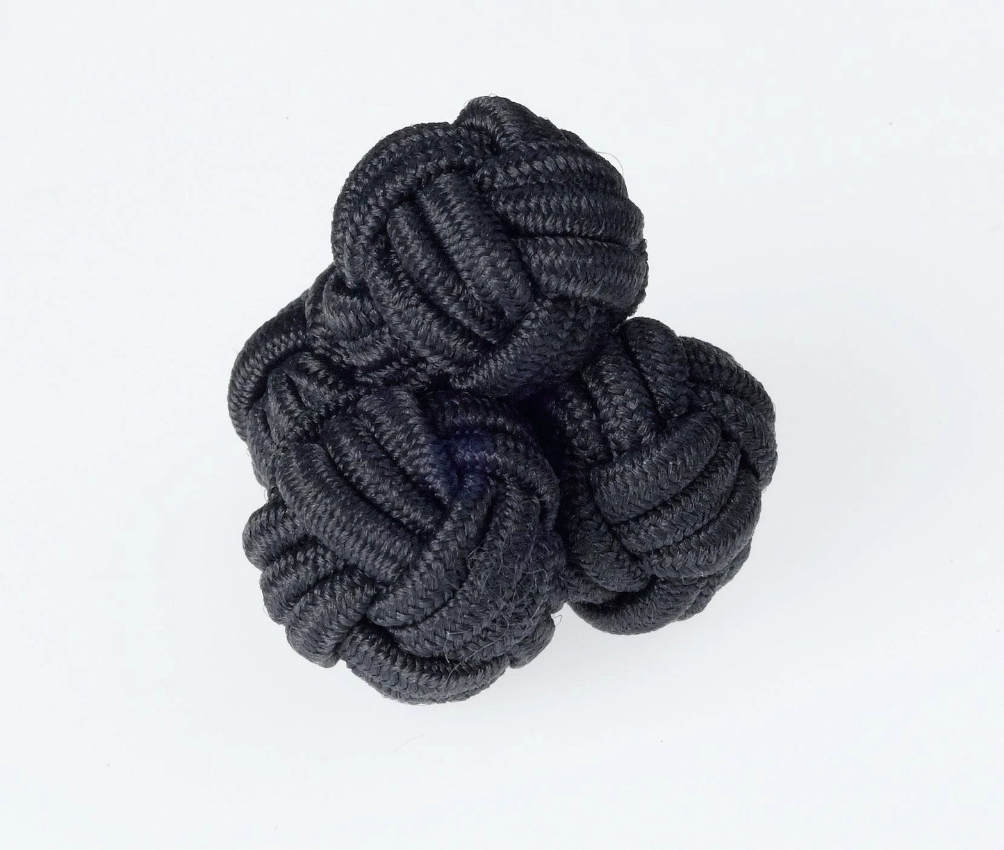 Charcoal Knot Cufflinks by Ringhart Shirting Fabrics by Ringhart Shirting Fabrics