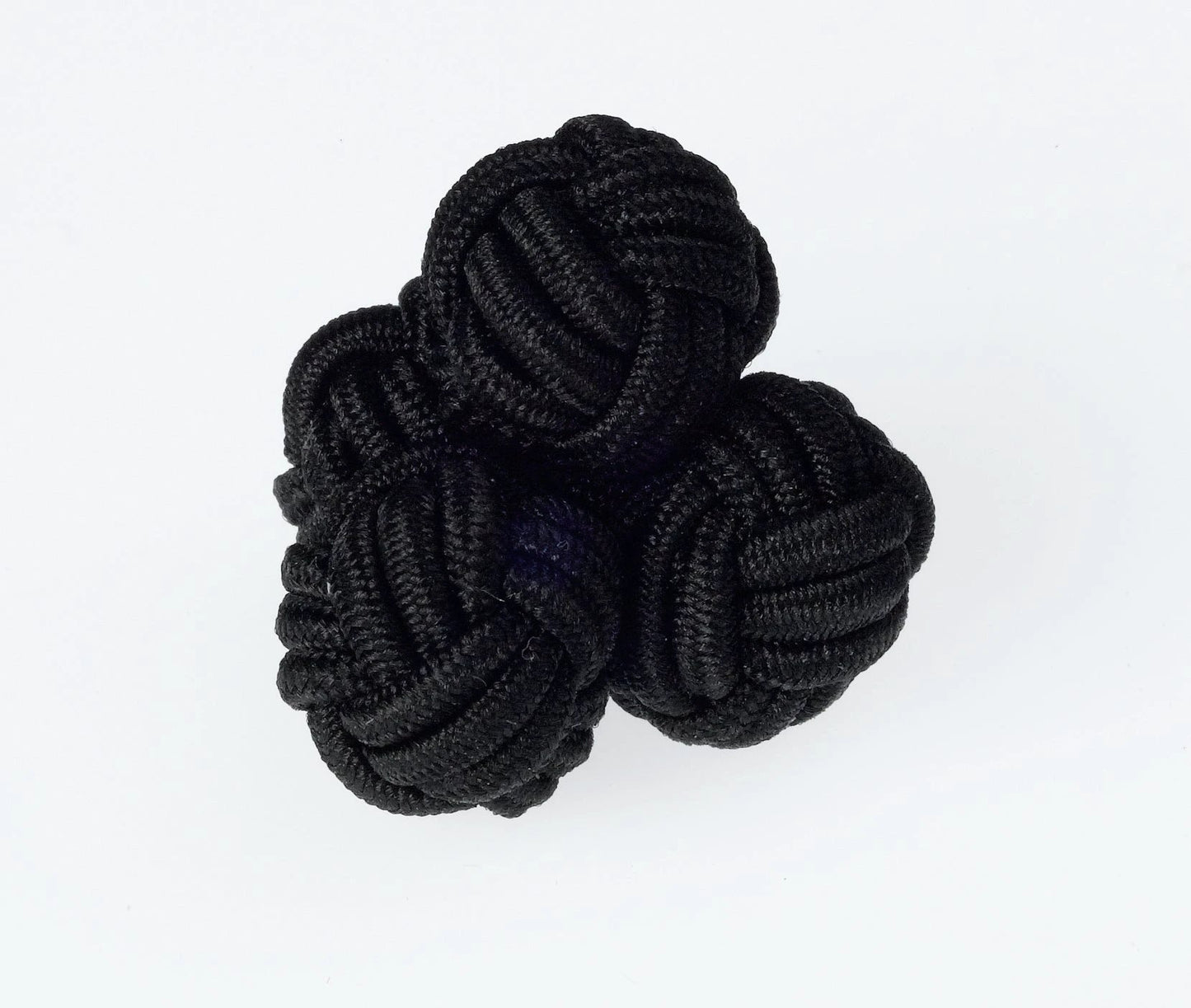 K31 Black Knots Cufflinks Ringhart Shirting Fabrics by Ringhart Shirting Fabrics