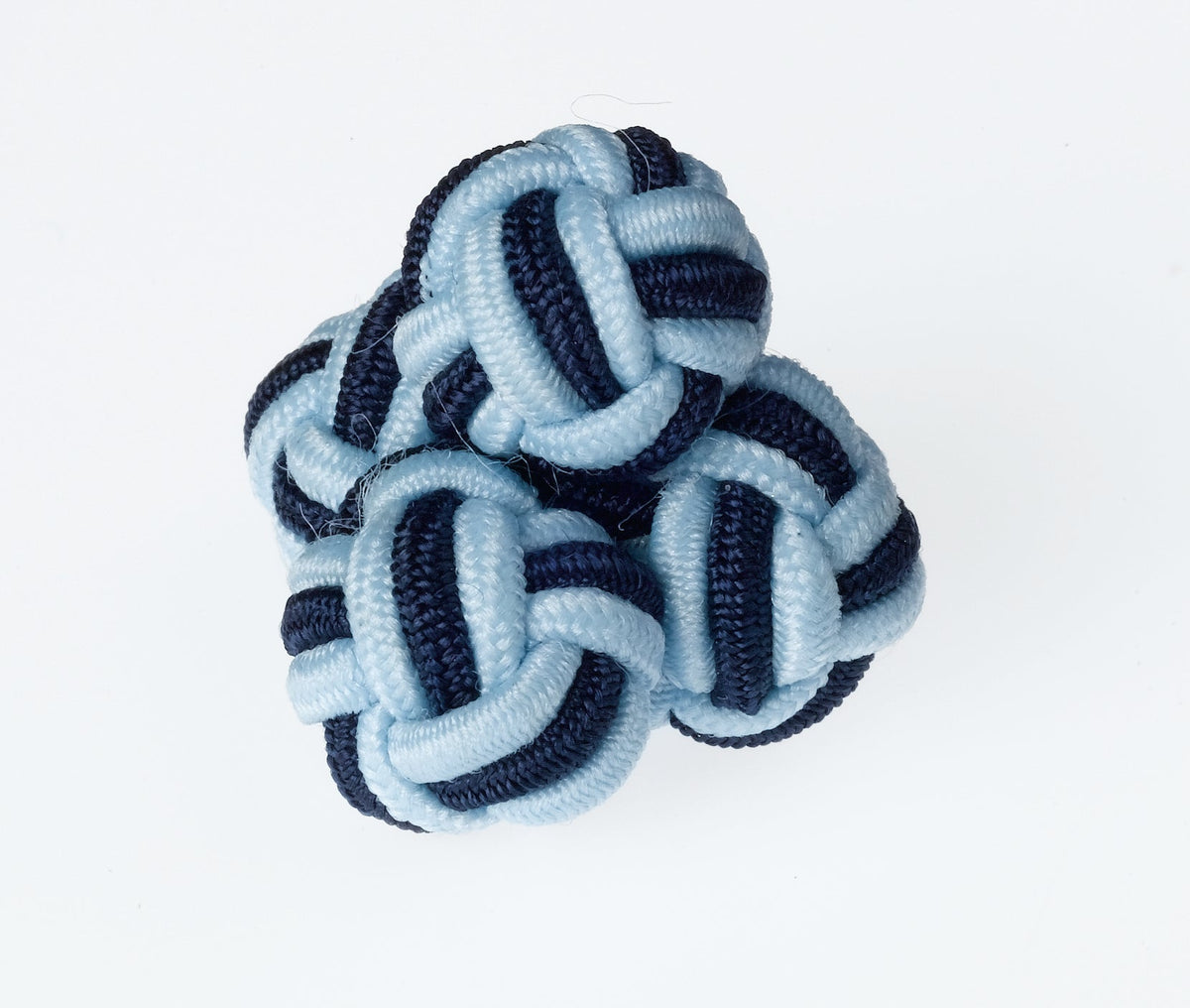 K38 Sky Navy Knots Cufflinks by Ringhart Shirting Fabrics by Ringhart Shirting Fabrics