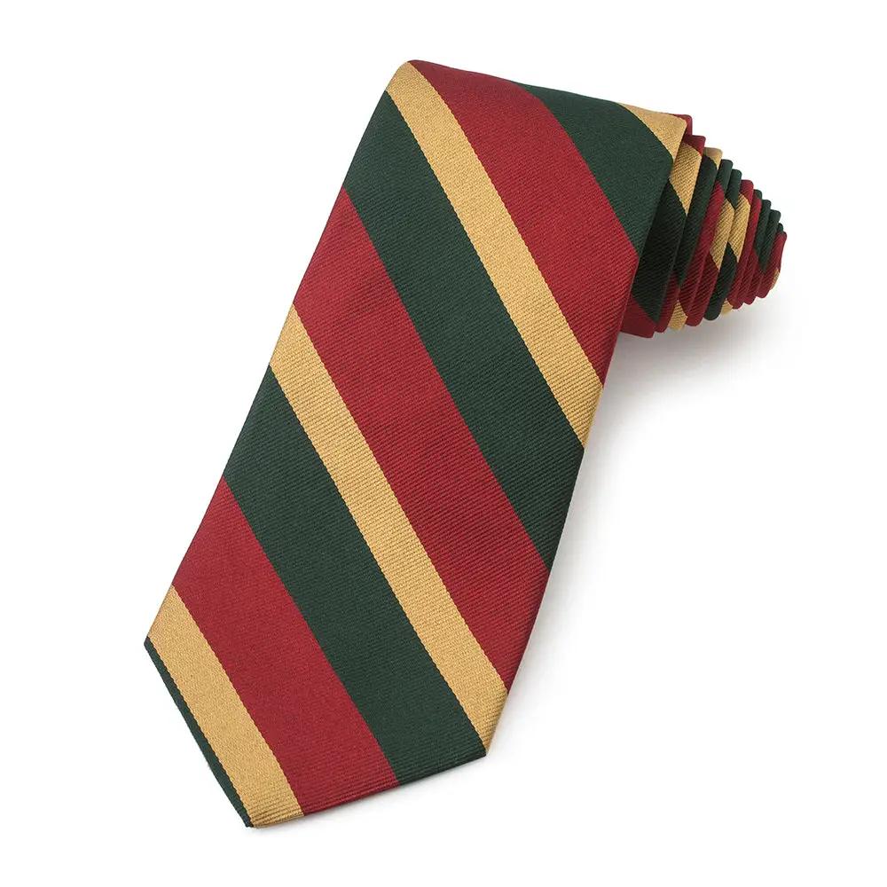 5th Royal Inniskilling Dragoon Guards Three-Fold Silk Reppe Tie by Benson & Clegg