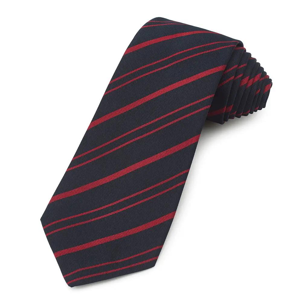 Royal Military Police Three-Fold Silk Reppe Tie by Benson & Clegg