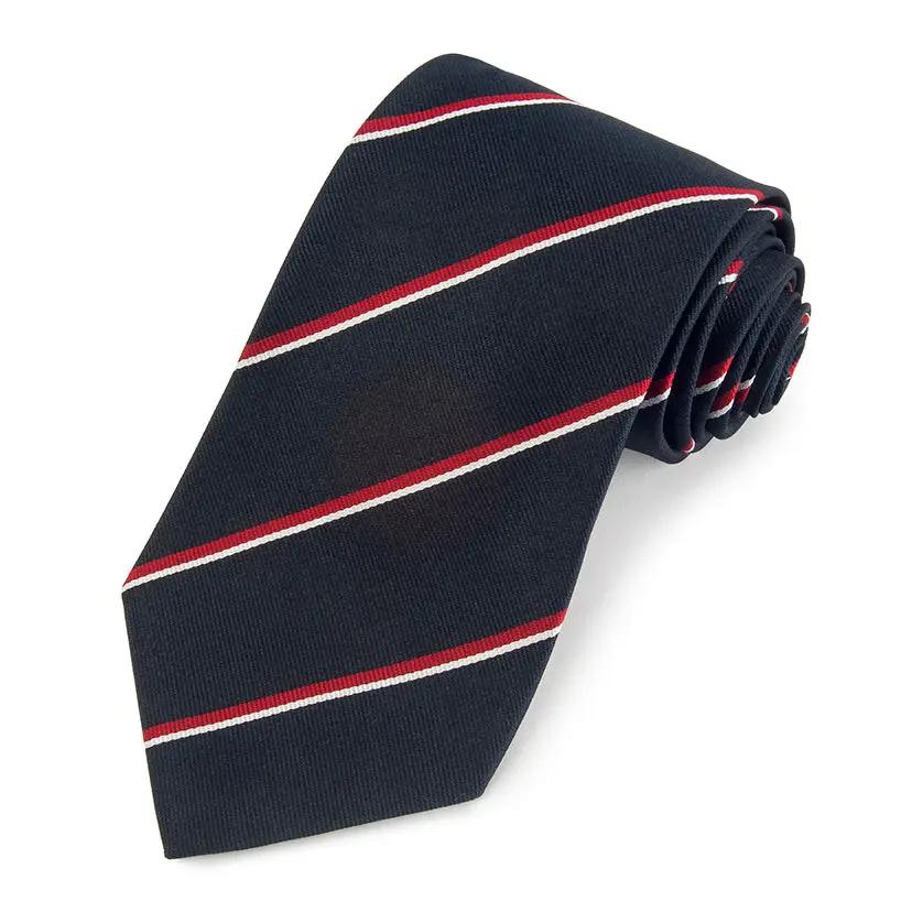 Royal Navy Three-Fold Silk Reppe Tie by Benson & Clegg