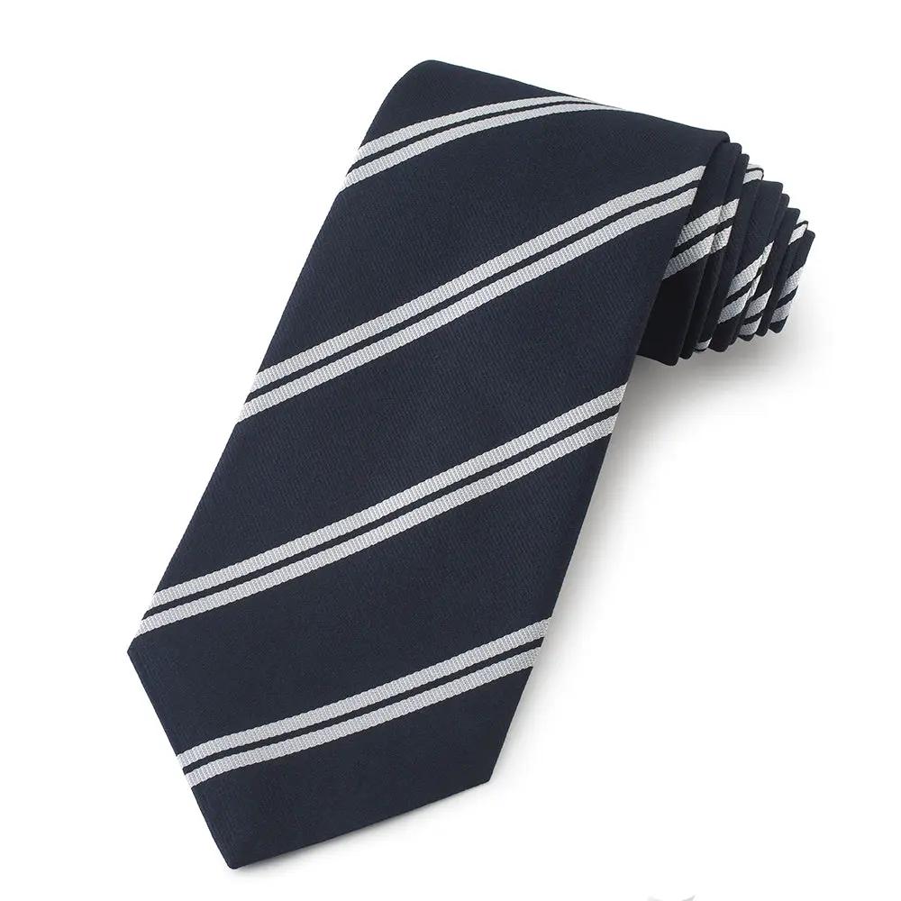 Harrow School Three-Fold Silk Reppe Tie by Benson & Clegg