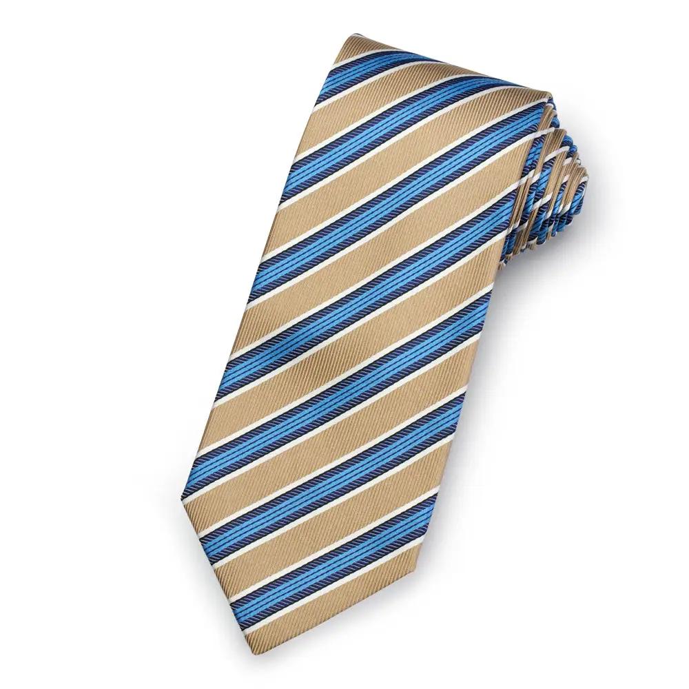 The Windrush Silk Stripe Tie by Benson & Clegg