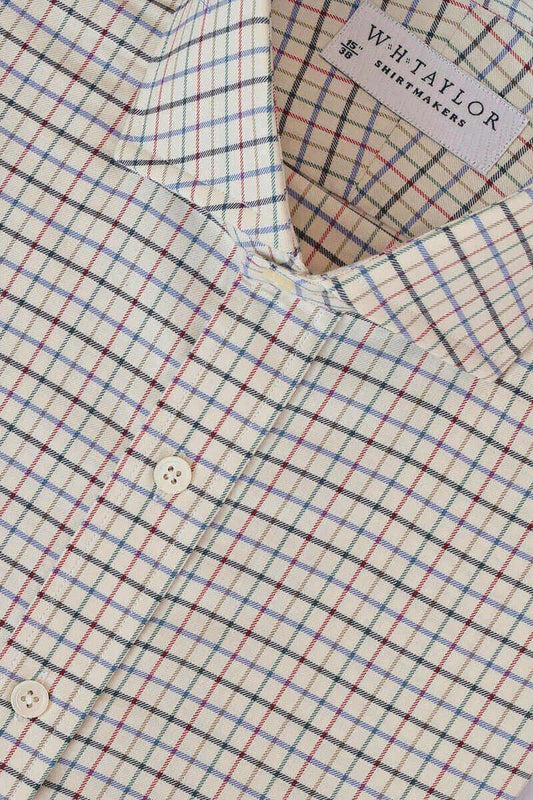Green Kendal Country Check Twill Ladies Bespoke Shirt - whtshirtmakers.com