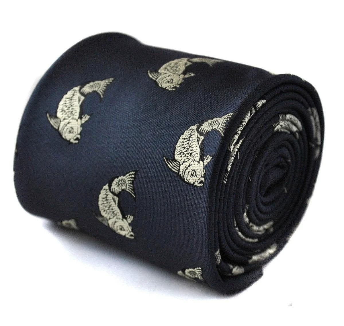 christmas range - leaping reindeer tie by Frederick Thomas Handmade Mens Ties