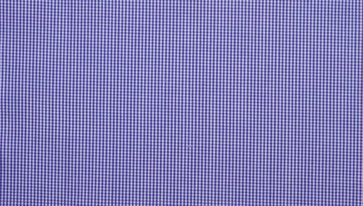 WH Taylor Shirtmakers Navy Blue Shepherds Check Poplin Men's Bespoke Shirt by whtshirtmakers.com