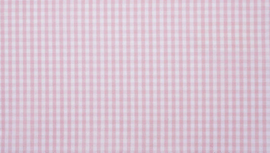 WH Taylor Shirtmakers Pink Small Gingham Check Poplin Men's Bespoke Shirt by whtshirtmakers.com