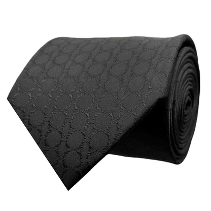Black Noir Textured Tie by OFL Ties