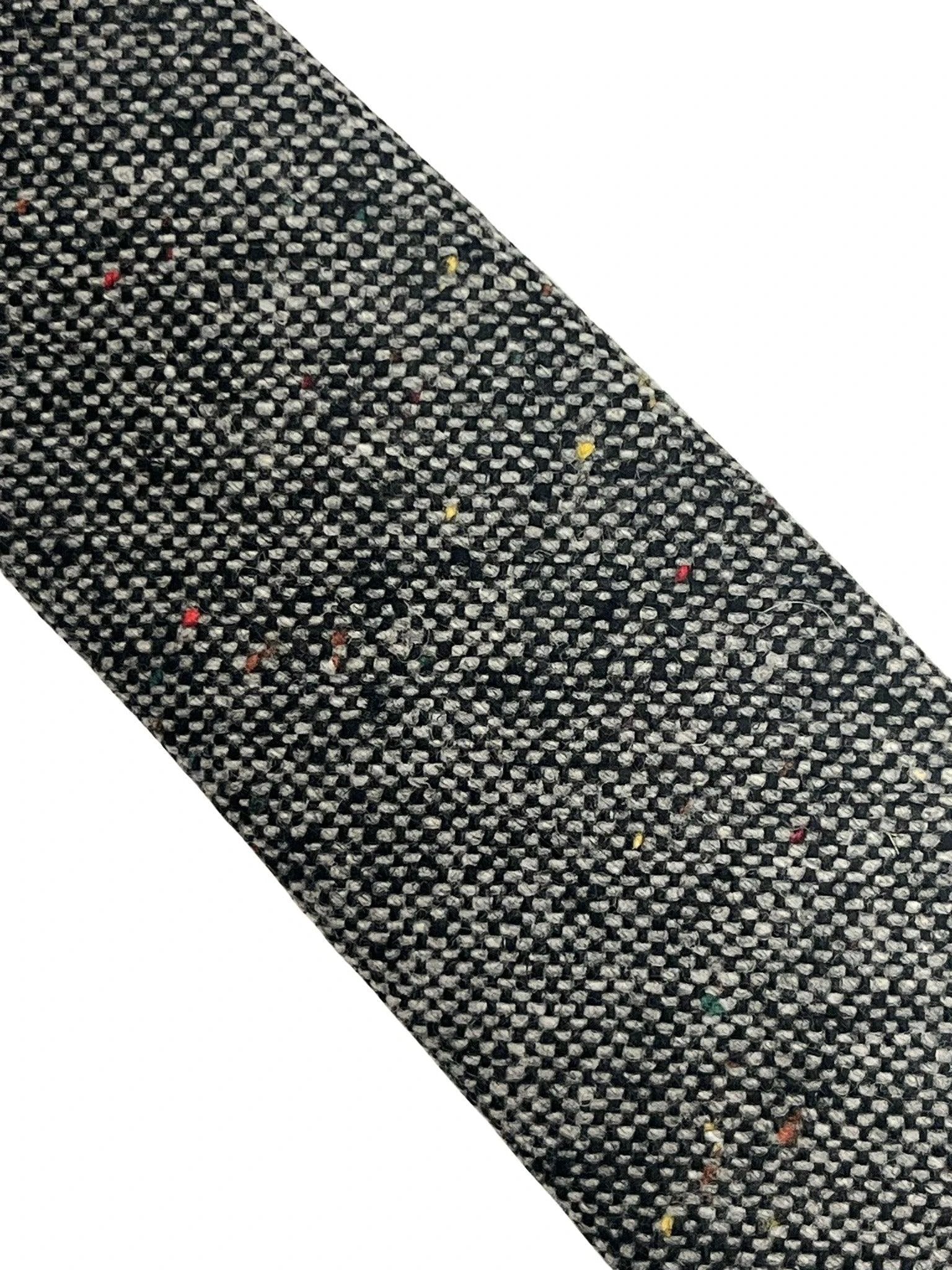 dark grey speckled tie by Frederick Thomas Handmade Mens Ties