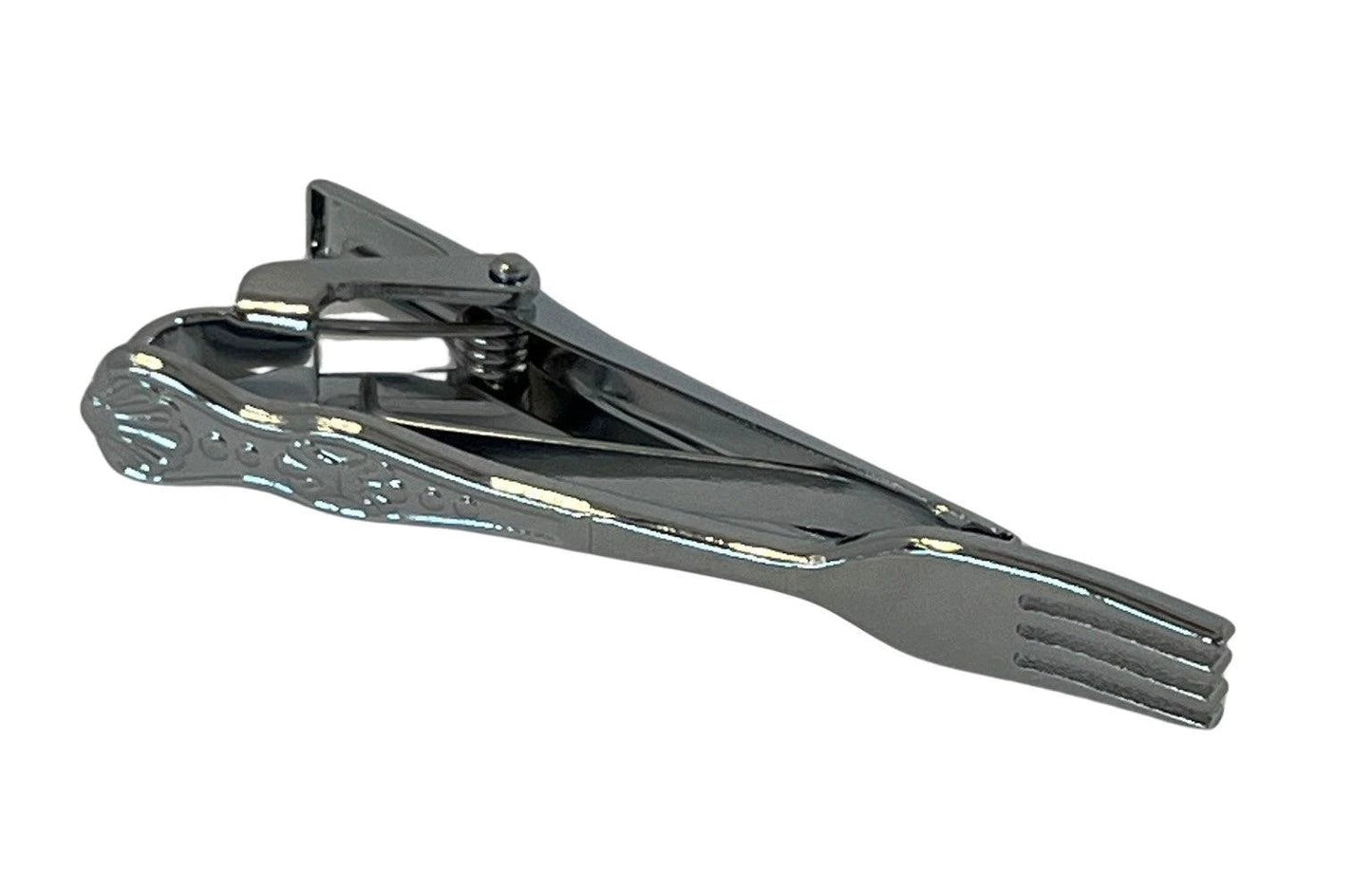 fork quirky design silver tie clip by Frederick Thomas Handmade Mens Ties