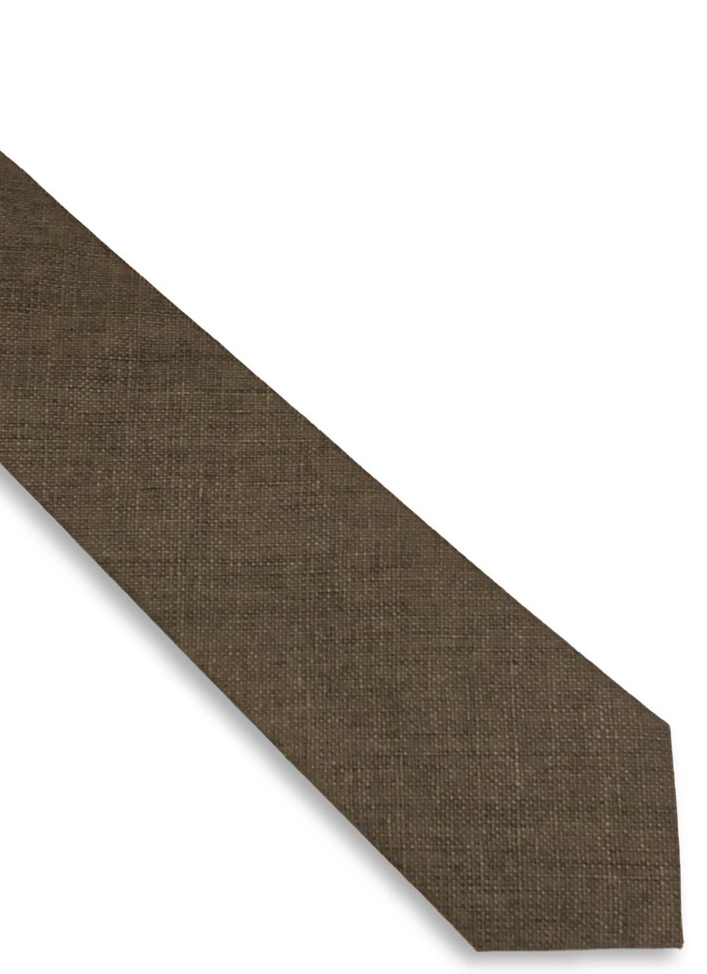 medium grey linen tie by Frederick Thomas Handmade Mens Ties