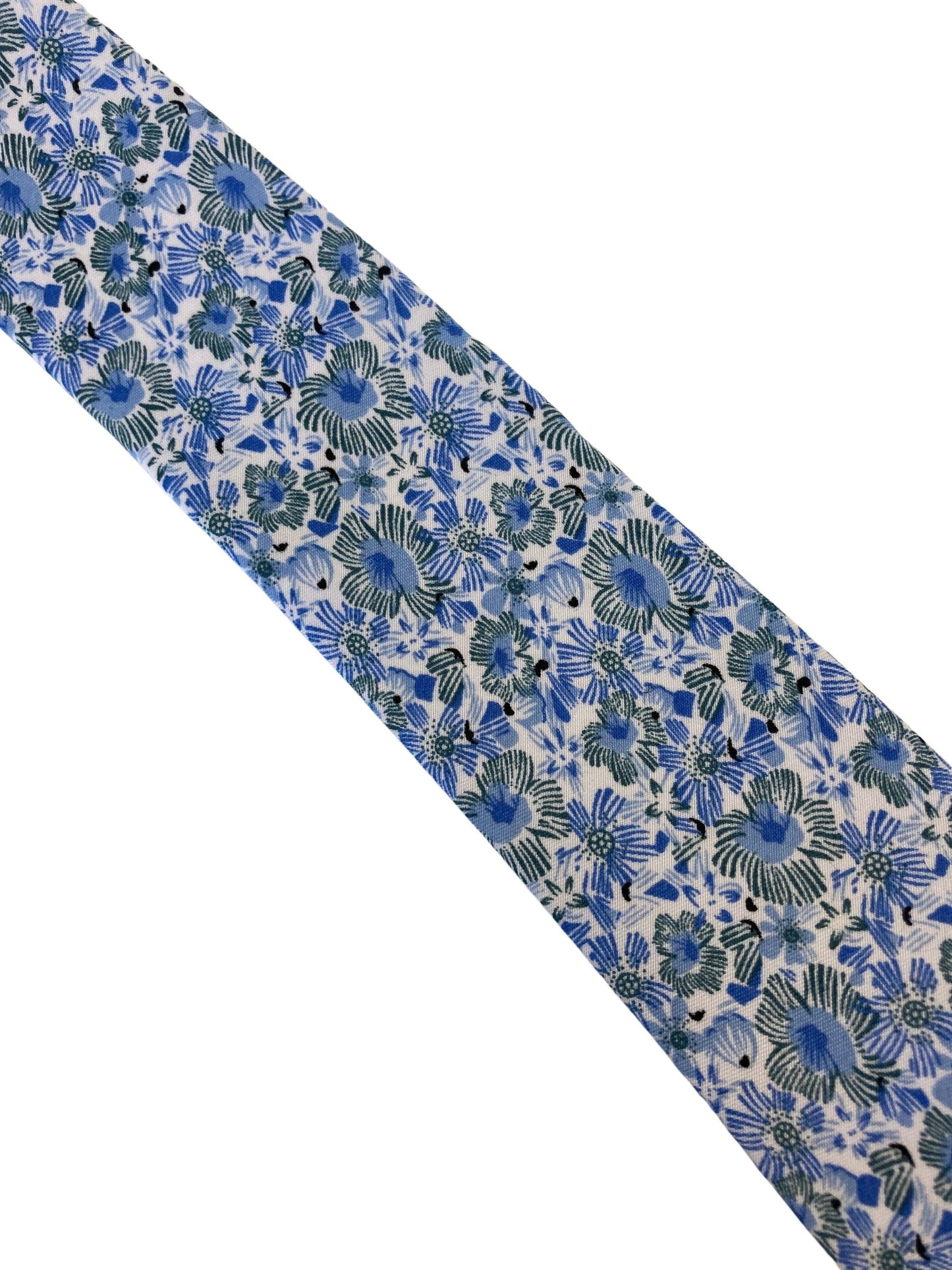 blue floral design mens classic tie by Frederick Thomas Handmade Mens Ties