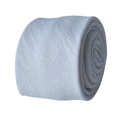 ivory cream luxury cotton mens classic width tie by Frederick Thomas Handmade Mens Ties