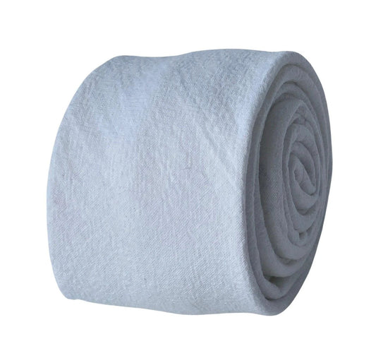 ivory cream luxury cotton mens classic width tie by Frederick Thomas Handmade Mens Ties