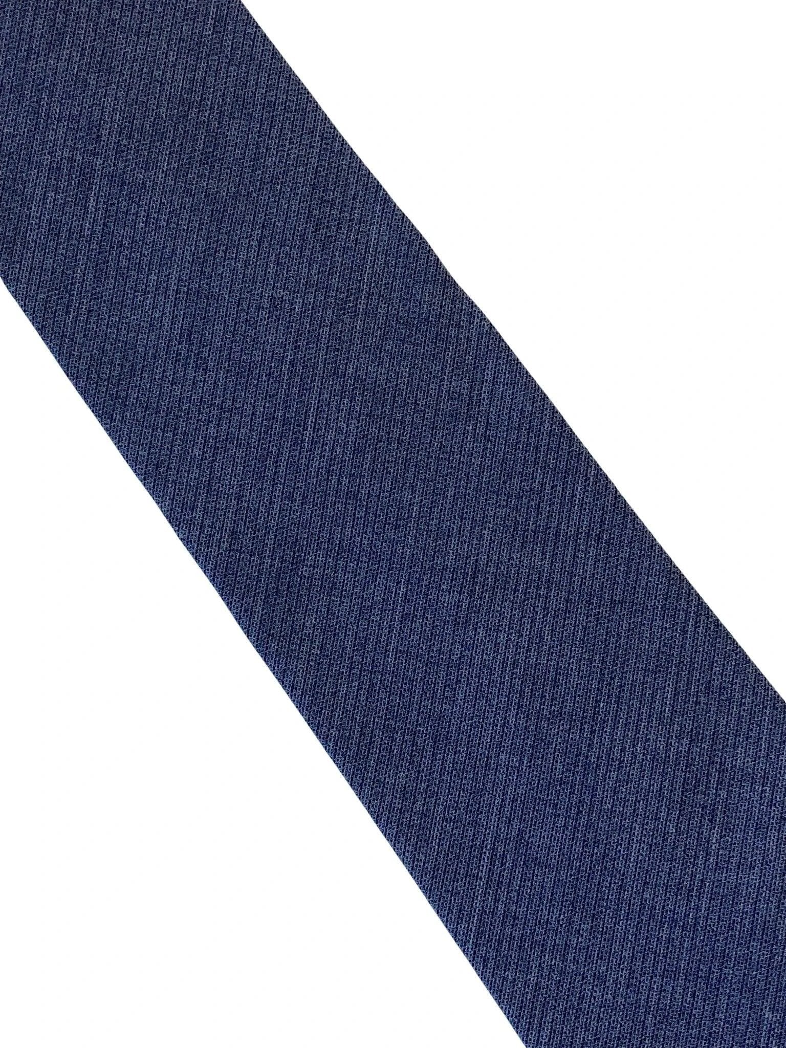 midnight blue grey plain cotton mens tie by Frederick Thomas Handmade Mens Ties