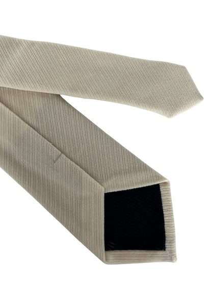 Ivory Cream Velvet Feel Tie for the Luxury Professional Man - Soft Velvet Finish Delivers Subtle Sophistication by Frederick Thomas Handmade Mens Ties