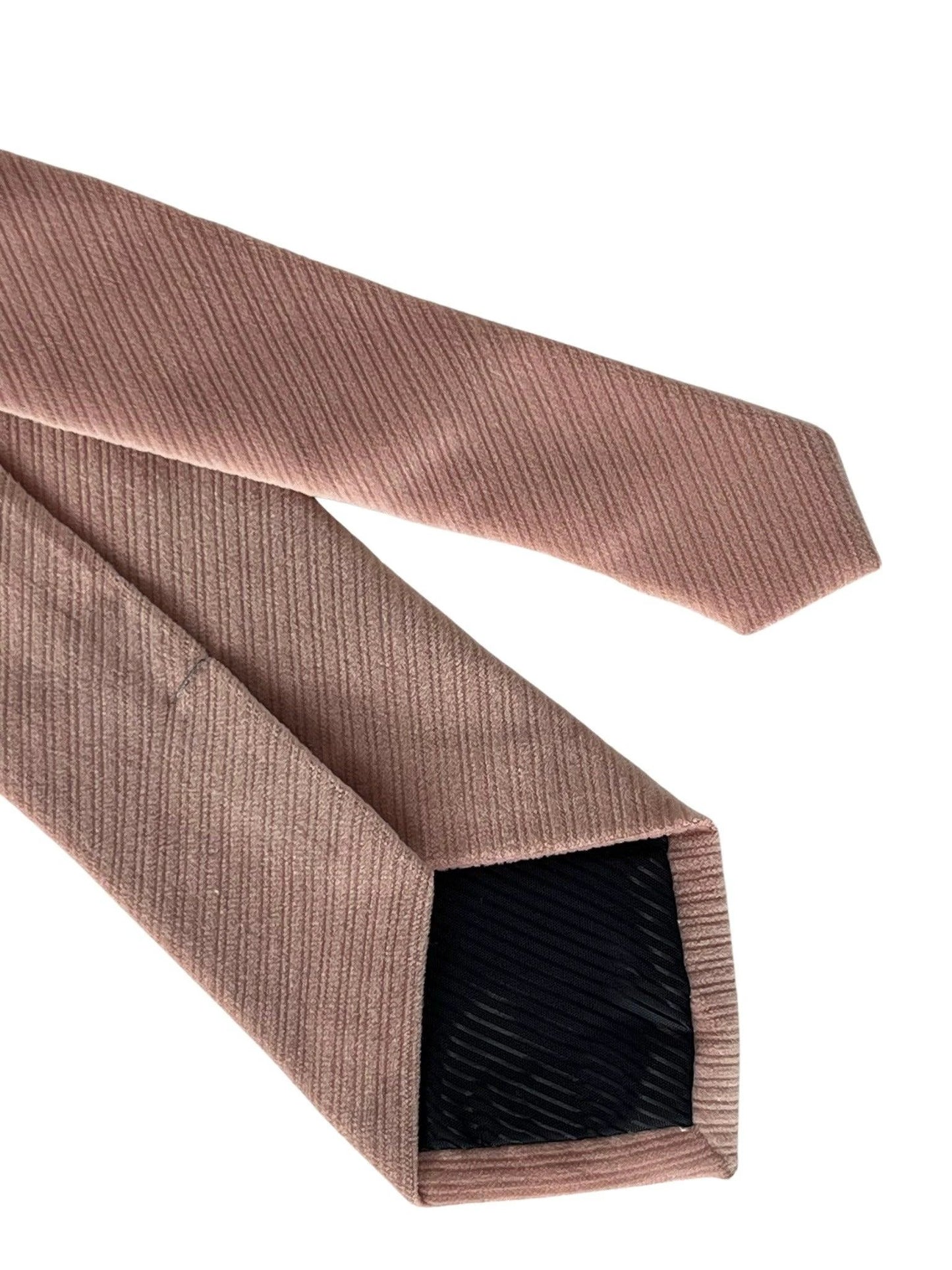Frederick Thomas Blush Light Baby Pink Velvet-Feel Tie - Handmade for a Refined Professional Look by Frederick Thomas Handmade Mens Ties