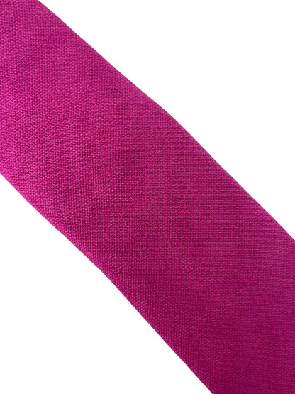 Frederick Thomas Handmade Cotton Tie - Bold Hot Fuchsia Magenta Hue For Modern Professional Style by Frederick Thomas Handmade Mens Ties