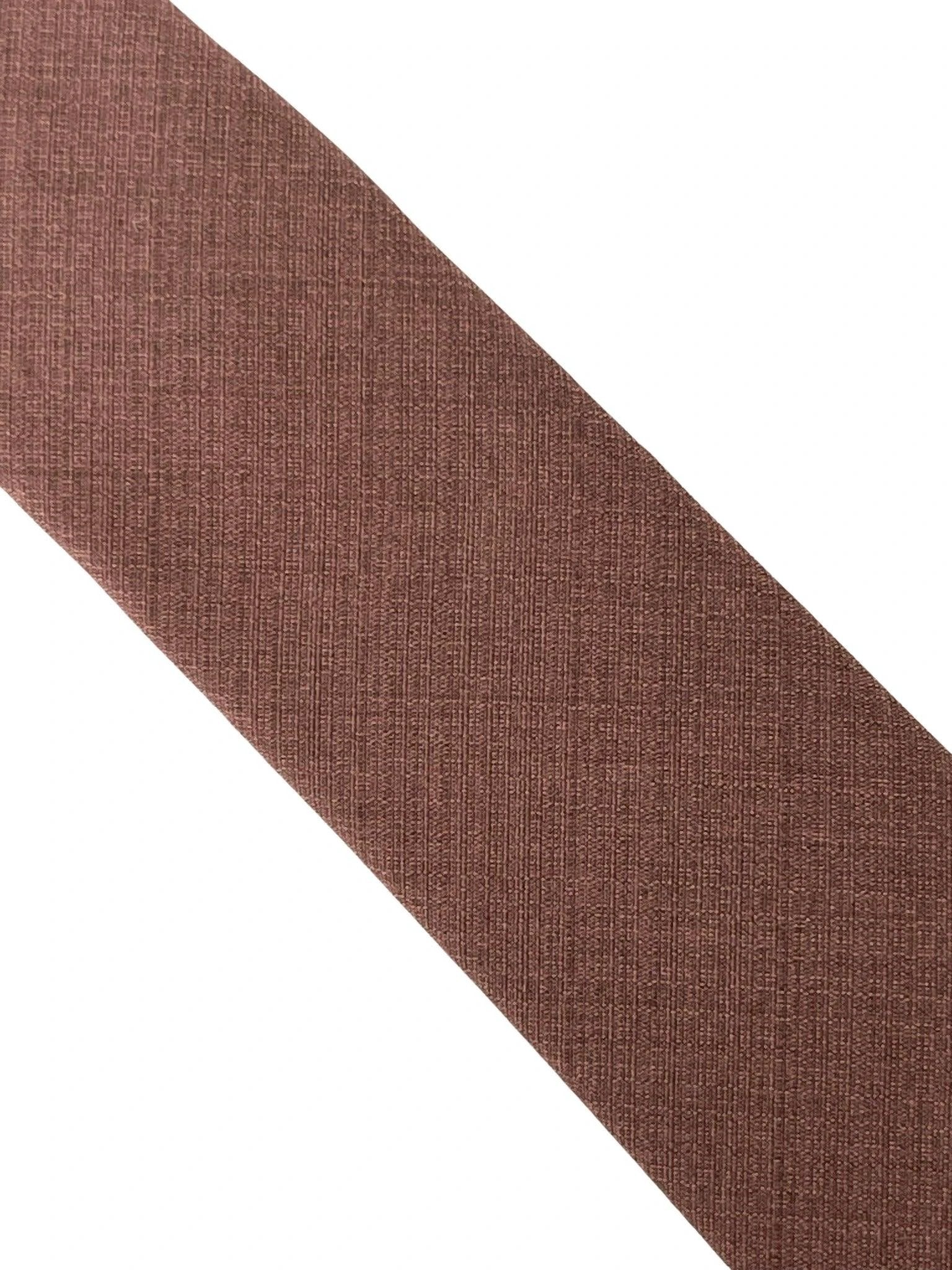 Dusky Dusty Earthy Red Brick Bamboo Tie - Handmade From Eco Friendly Bamboo Fabric For Luxury Longevity And Ethics by Frederick Thomas Handmade Mens Ties