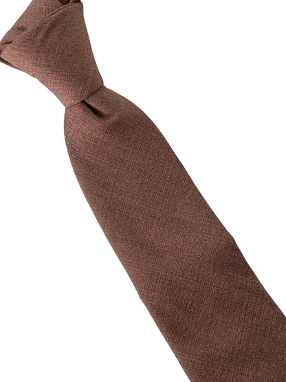 Dusky Dusty Earthy Red Brick Bamboo Tie - Handmade From Eco Friendly Bamboo Fabric For Luxury Longevity And Ethics by Frederick Thomas Handmade Mens Ties