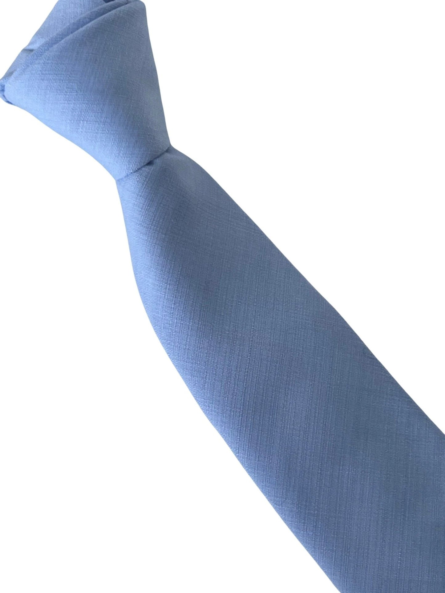 Light Baby Dusky Pale Blue Bamboo Tie - Handmade Bamboo Tie for Luxury Professionals by Frederick Thomas Handmade Mens Ties