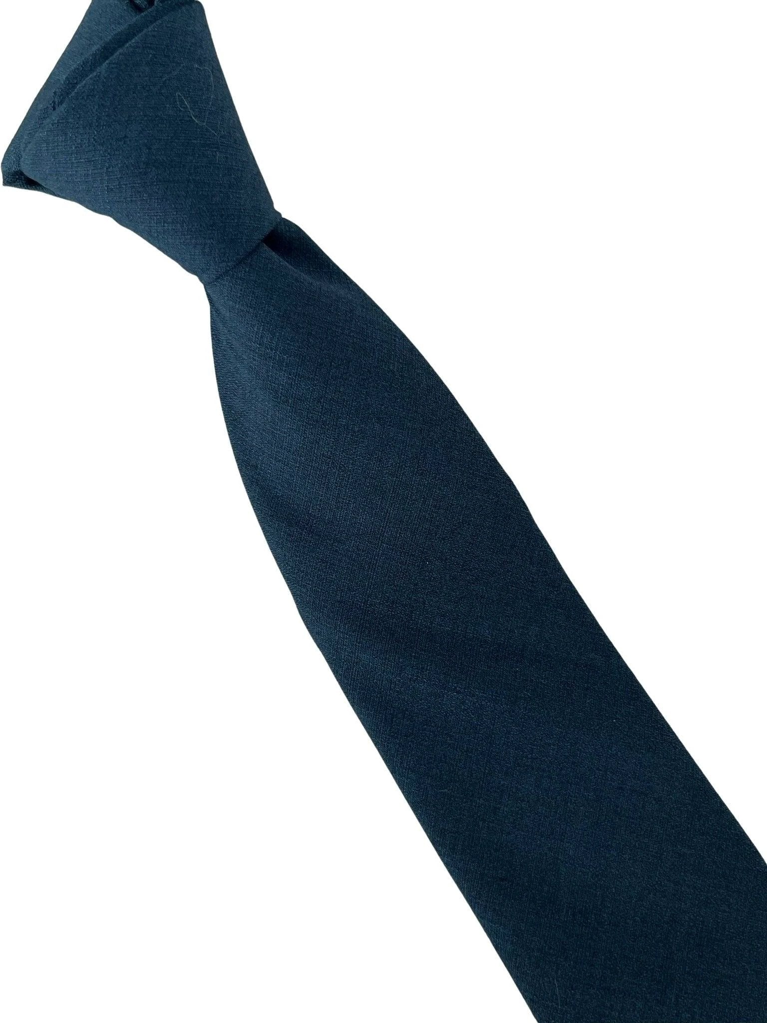 dark navy blue bamboo tie by Frederick Thomas Handmade Mens Ties